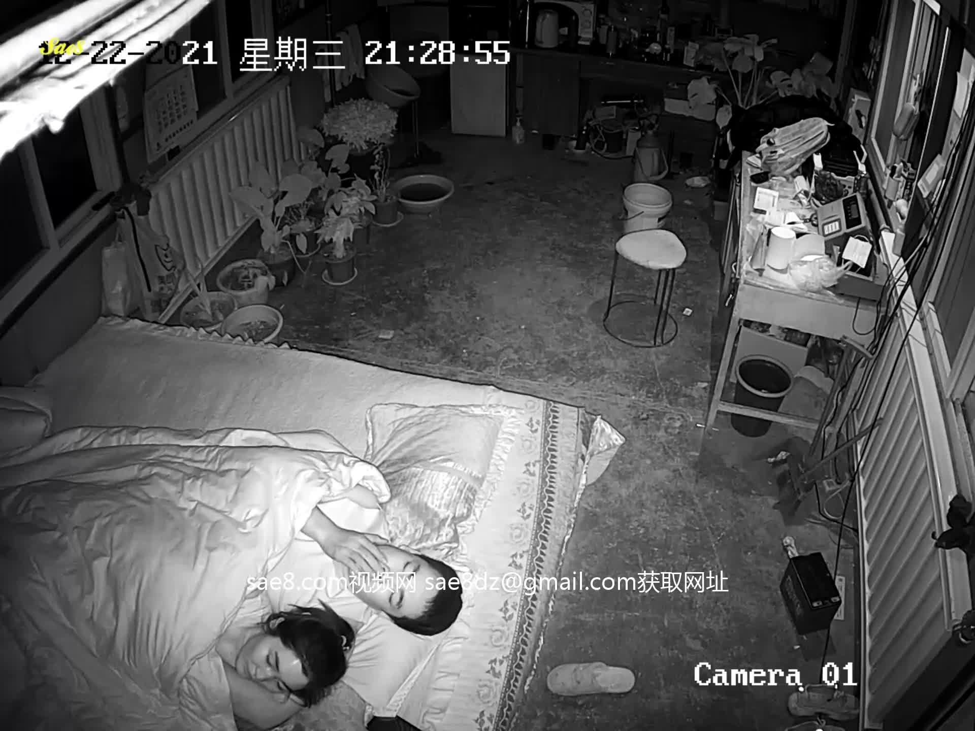 夜视监控老公快枪手老婆意犹未尽